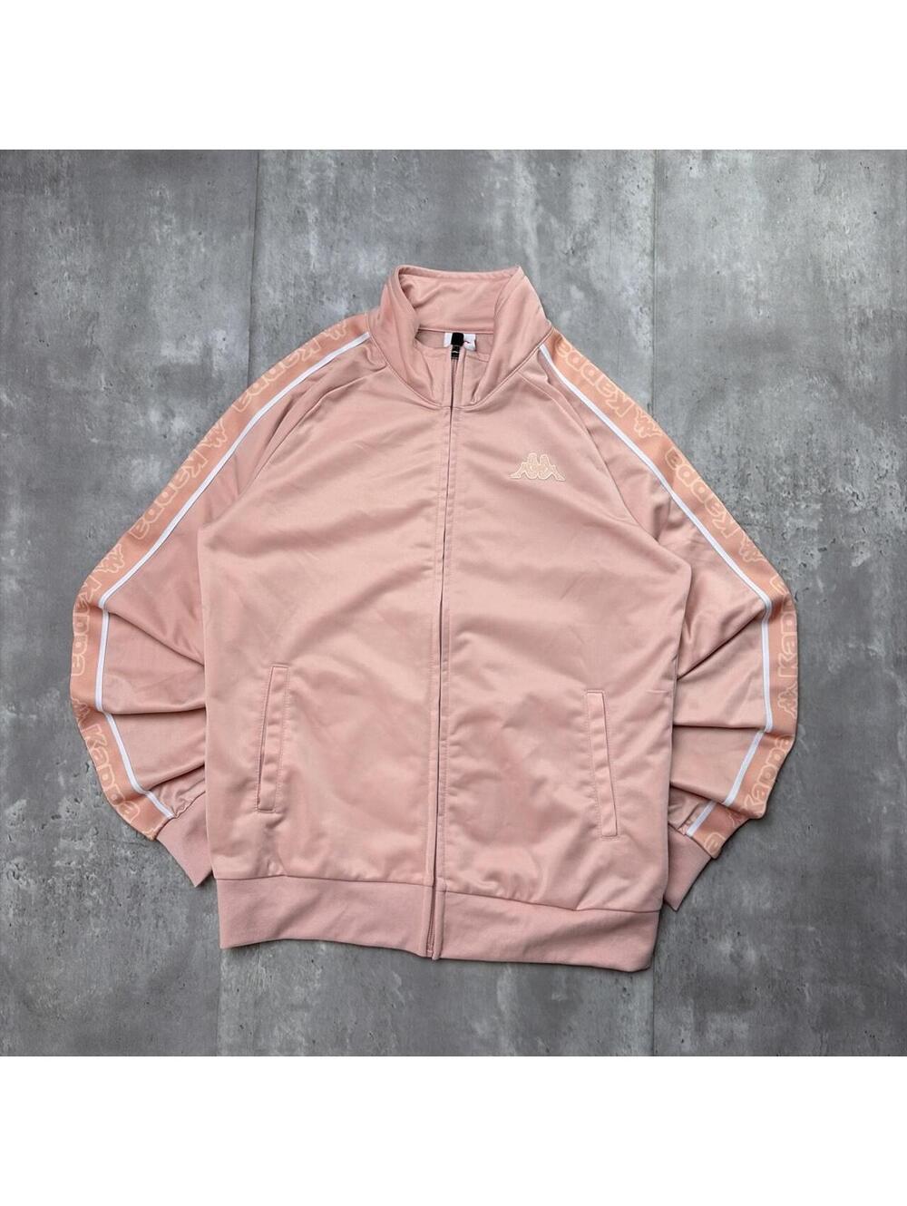 Y2K Pink Kappa Grunge Skater Track Jacket